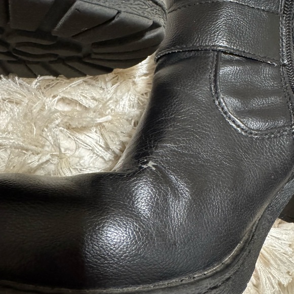 USED BOC Born Concept Lara Black Knee High Leather Black Boots C50409 Size 9 - Picture 8 of 16